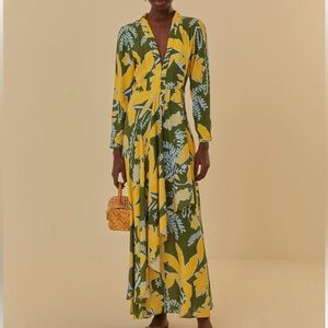 Foliage Sketch Green
V Neck Maxi Dress ‼️